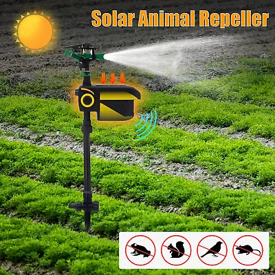 Motion Activated Scarecrow Garden Sprinkler Lawn Solar Sprinkler Water Jet USA • $41