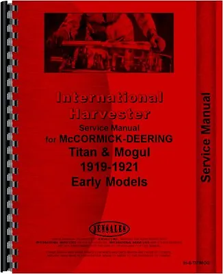 International Harvester Mogul 10-20 Tractor Service Manual • $47.99