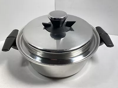 Hudson-Ware By Vollrath 2 Quart Sauce Pan - 304-S Tri-Ply Stainless - Vented Lid • $19.75