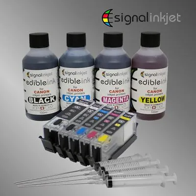 Edible Ink And Refillable Cartridge Set For MG5750 - Same Day Despatch • £29.99