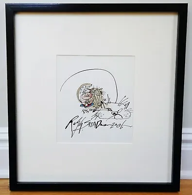 Ralph Steadman~original Whimsical Ink Drawing Of A Cat ~ 17  X 19  Framed • £1925.44