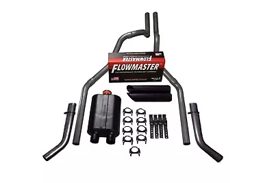 Chevy GMC 1500 07-14 2.5  Dual Exhaust Kits Flowmaster Super 40 Black Tip Corner • $365.99