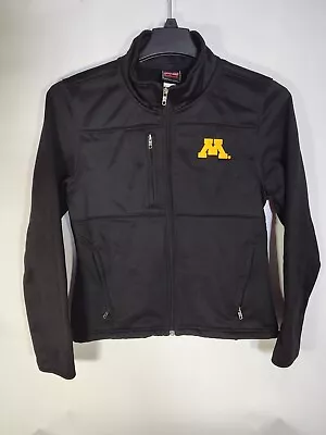 Minnesota Golden Gophers Jacket Mens Medium Black Full Zip Long Sleeve  • $8.50