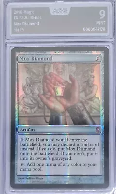 Mox Diamond From The Vault: Relics Magic Card MTG English (Diamondmox) 10/15 • $1294.92