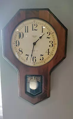 Vintage Regulator Verichron Quartz Farmhouse Wall Clock - See Description • $40