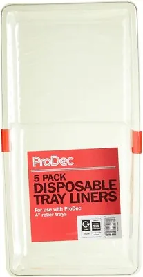 ProDec Paint Roller Tray Moulded Plastic Liners 4  Pack X 5 Timesaver Disposable • £5.29