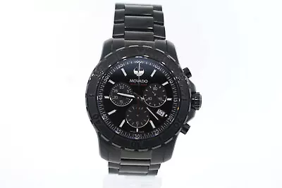 Men's Movado 2600119 SERIES 800 Black Chronograph Watch • $599