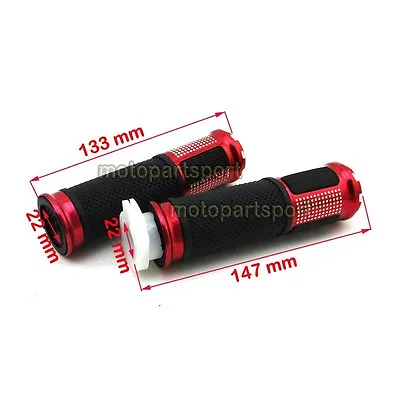 Red Twist Throttle Hand Grips For 50 60 80cc Motorized Bicycle GY6 Scooter Moped • $12.94