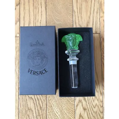 VERSACH × Rosenthal Medusa Wine Bottle Stopper Green With Box Unused M1469 • $139.85
