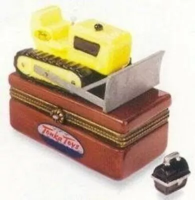 Tonka Bulldozer Truck  PHB Porcelain Hinged Box By Midwest Of Cannon Falls • $15.98