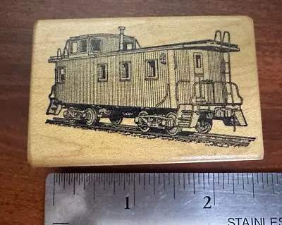 ImaginAir Designs ~ Wooden Caboose Train ~ Rubber Stamp A6 • $9.99