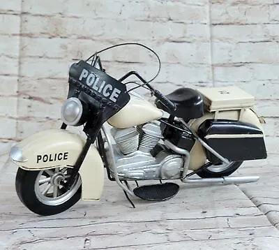 £109.84 • Buy Motorcycle 2004 Hand Made Electra Glide Police 1:10 White Decor