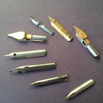 Eight Vintage Pen TIPs / NIBs Lot Of Eight (8) • $7.99