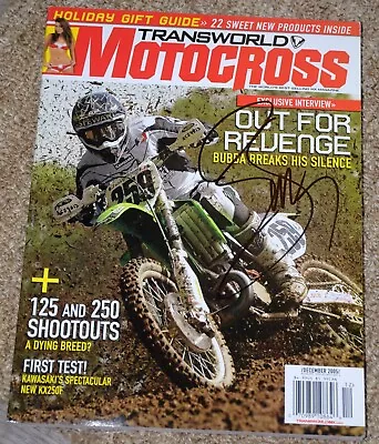 James Bubba STEWART Signed TW MOTOCROSS December 2005 Magazine - Supercross • $139.99