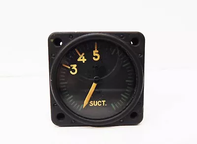 WWII Era Military Aircraft AN5771-5A Suction Gauge Instrument Vacuum Indicator • $35