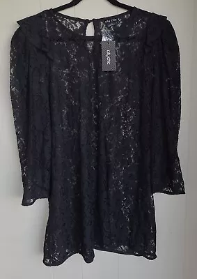 CITY CHIC Black Lace Top BNWT Size M • $27