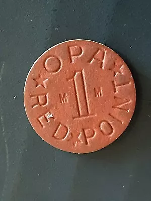 Vintage WWII OPA Red Point Food Ration Token 1 MM Token (2) • $24.99