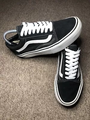 Womens Vans Oldskool Low Top Black Sneaker Shoes Size UK 6 EUR 39 • £23.99