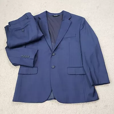 Jos A Bank 42S | 34x27 Navy Blue Travel Tech Slim 2Btn Mens Jacket Pants Suit • $69.99