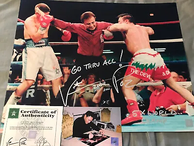 VINNY PAZIENZA 16x20 SIGNED INSCRIBED 2004NUMBERED 5X WORLD CHAMP SSG COA • $99.95
