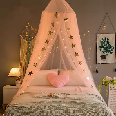 Baby Bed Canopy Curtain Around Dome Mosquito Net Crib Net Hanging Tents For Kids • $4.97