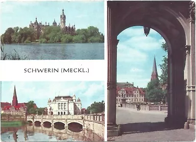 £0.87 • Buy Postcard Schwerin, Castle, State Theatre And Cathedral, View Of The Cathedral