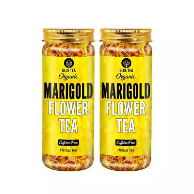 BLUE TEA - Marigold Flowers Herbal Tea - 1.76 Oz Pack Of 2 - 60 Cups | DETOX TEA • $15.95