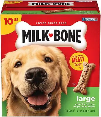 Milk-Bone Original Dog Treats Biscuits For Large Dogs 10 Pounds (Packaging May  • $22.39