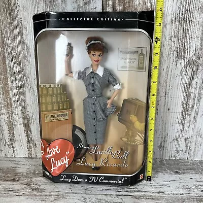 I Love Lucy Lucille Ball Doll Episode 30 Lucy Does TV Commercial NEW Dented Box • $23.98