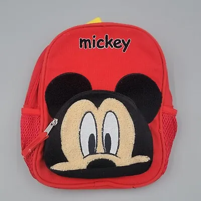 DISNEY Mickey Toddler Kids Backpack  Adjustable Straps W/ Front Zip Pocket • $29.99