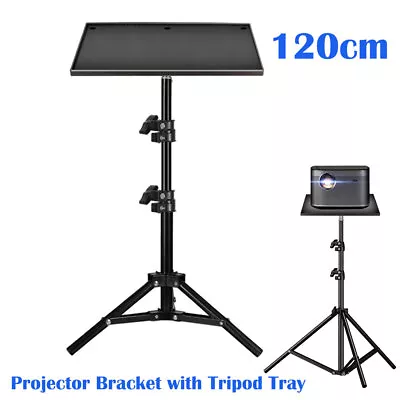 DVD Projector Laptop DJ Tripod Stand Adjustable Height With Tripod Tray • £13.98