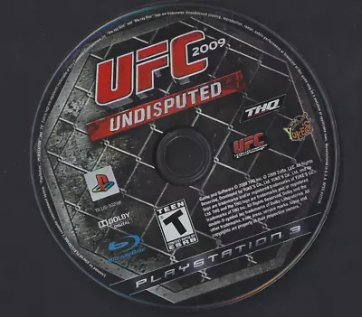 UFC Undisputed 2009 - PS3 - Disc Only - Tested & Working • $5