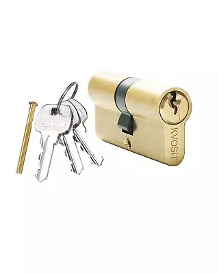 Brass Lock Cylinder With 3 Keys 63mm Double Open Cylinder Lock Storm Door Loc... • $26.49
