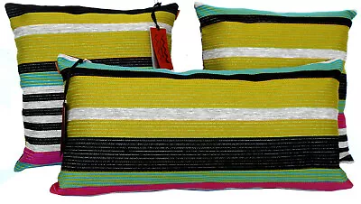 MISSONI HOME PILLOW COVER OUTDOOR INDOOR UPHOLSTERY 16x16  12x24  24x24   SINTRA • $130