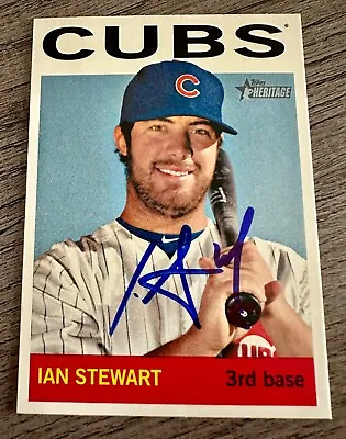 Ian Stewart - 2013 Topps Heritage Signed Autograph Auto Card #349 (Cubs) • $4.99