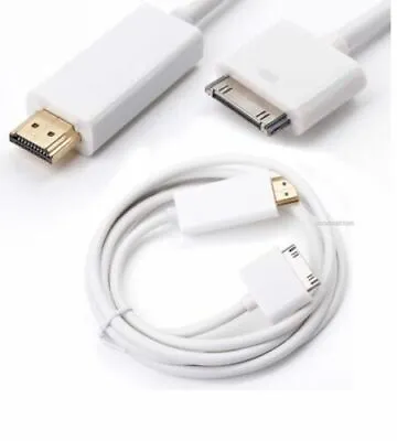 £9.95 • Buy For IPad 2 3 IPhone 4 4s New 6FT 30Pin Dock Connector To HDMI TV Adapter Cable