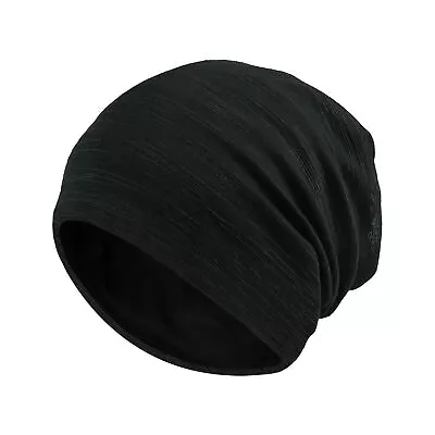 Baggy Men Hat Bonnet Thin Stretch Breathable Gift Summer Slouch Solid Beanie Cap • $11.68