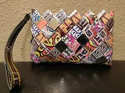 Nahui Ollin Wristlet Wallet 4x6 Candy Wrapper Clutch Purse~Pre-owned Great Cond • $7.95