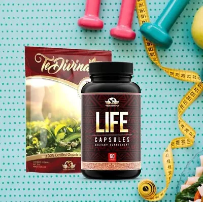 LIFE  Capsules+Detox Tea Organic Healthy Cleansing Formula 1 Weeks Supply • $109.99