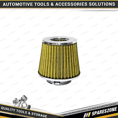 Jetco Air Filter - Pod Style Chrome Top / Yellow Filter High Performance • $55.95