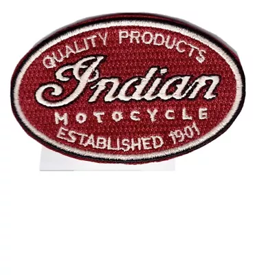 Quality Motorbike Cloth Patch - Indian Motorcycle - Established 1901 • $9