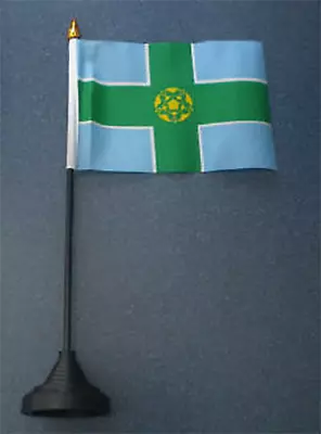 £3.50 • Buy Derbyshire County Desk Table Top Flag