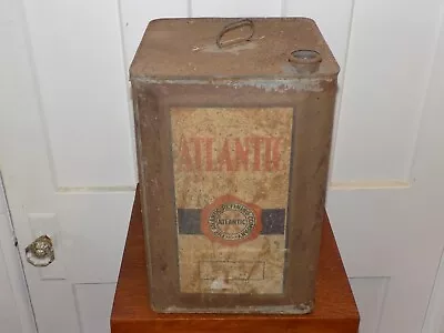Vintage Atlantic 5 Gallon Empty Oil Can • $50