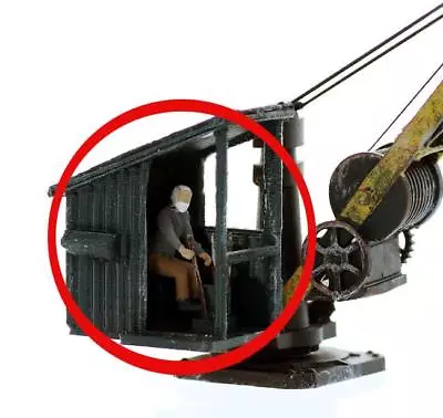 He's OPERATING A CRANE OR SHOVEL OR TRACTOR Unpainted Figure Set O Scale • $9.99