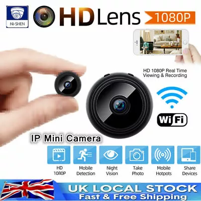 £9.56 • Buy UK HD 1080P Wireless WiFi CCTV MINI IP Camera Smart Hidden Home Security Spy LK
