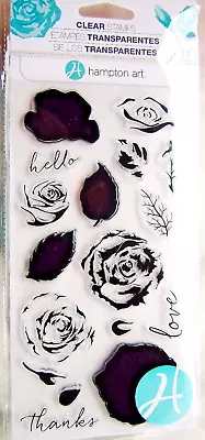 Roses Layering Flower Clear Acrylic Stamp Set By Hampton Art SC0754 NEW!2 • $3.99