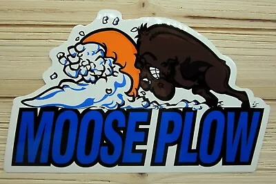 Moose Racing Moose Plow Sticker Decal 9  X 5.5  For Vans Cars Trailers - Large • $7.50