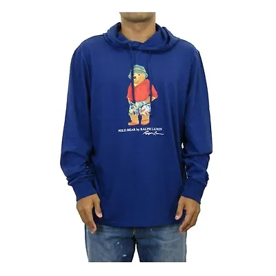 Polo Ralph Lauren Long Sleeve Hooded Polo Bear T-shirt With Preppy Bear • $69.99