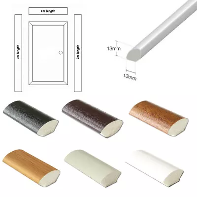 Door Frame Beading Kit 13mm UPVC Plastic Quadrant Trim 2 X 2m & 1 X 1m Lengths • £24.95