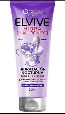 1 L’orÉal Elvive Hidra Hialuro/hidratacion Nocturna/200ml/hydrating Hair Mask • $24.99